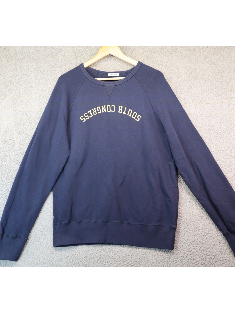Hiro Clark South Congress Sweater Crewneck Medium Men Navy